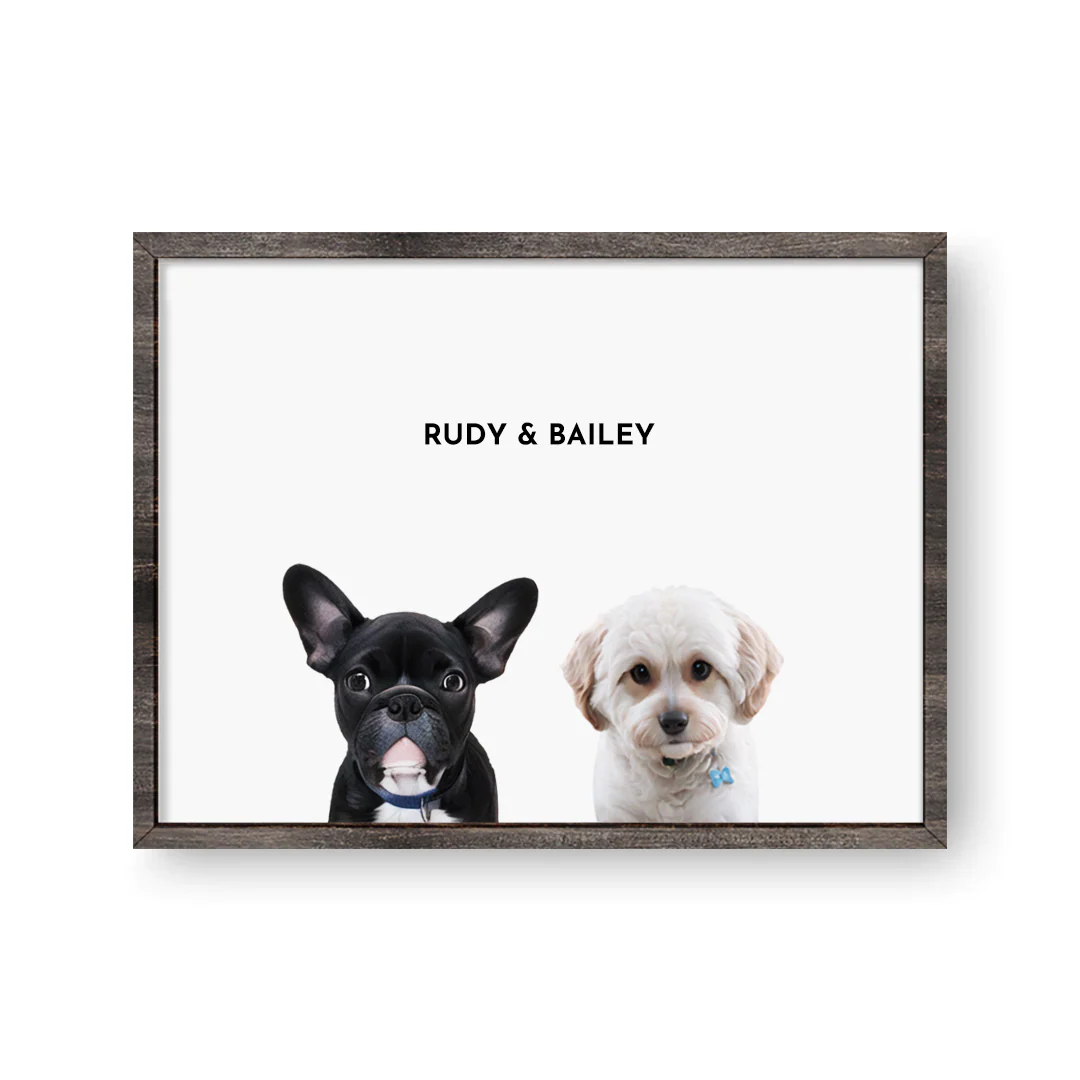 Custom Two Pet Portrait - Image 4