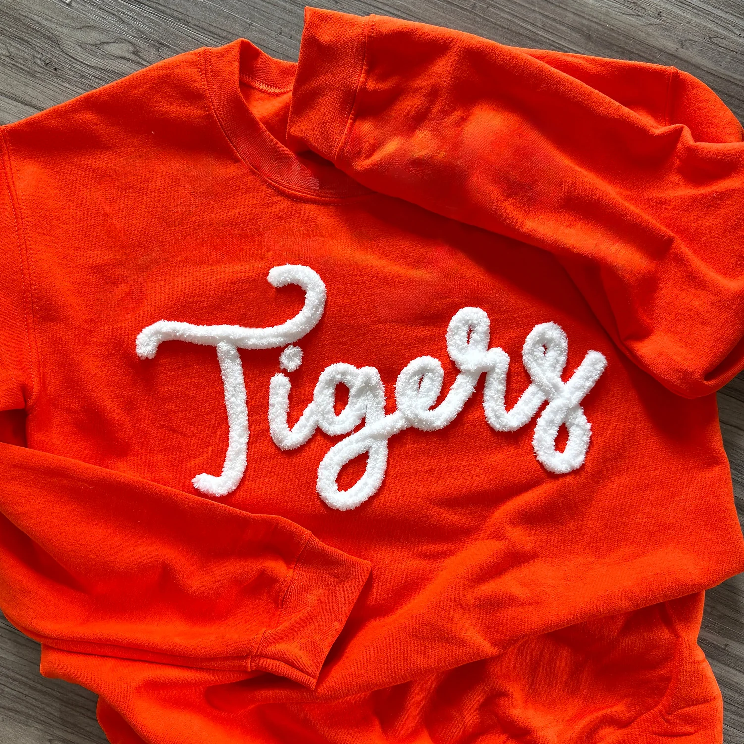 Custom Yarn Embroidered Sweatshirt