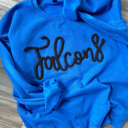 Custom Yarn Embroidered Sweatshirt - Image 3