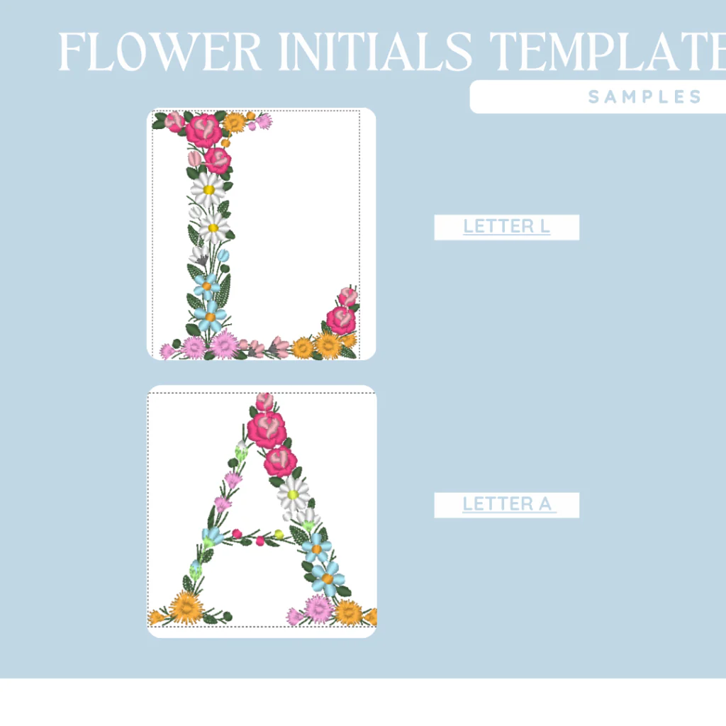 Custom Flower initials T-shirt,Sweatshirt,Hoodie - Image 3