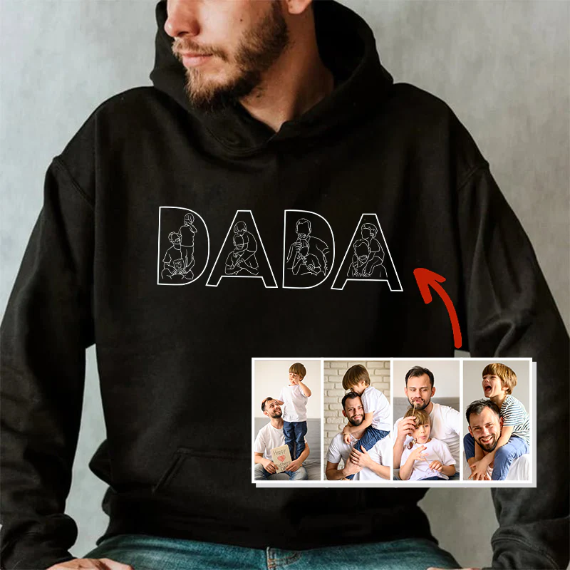 Dad's Love Lasts Forever - Personalized Embroidered Sweatshirt For Father's Day - Image 13
