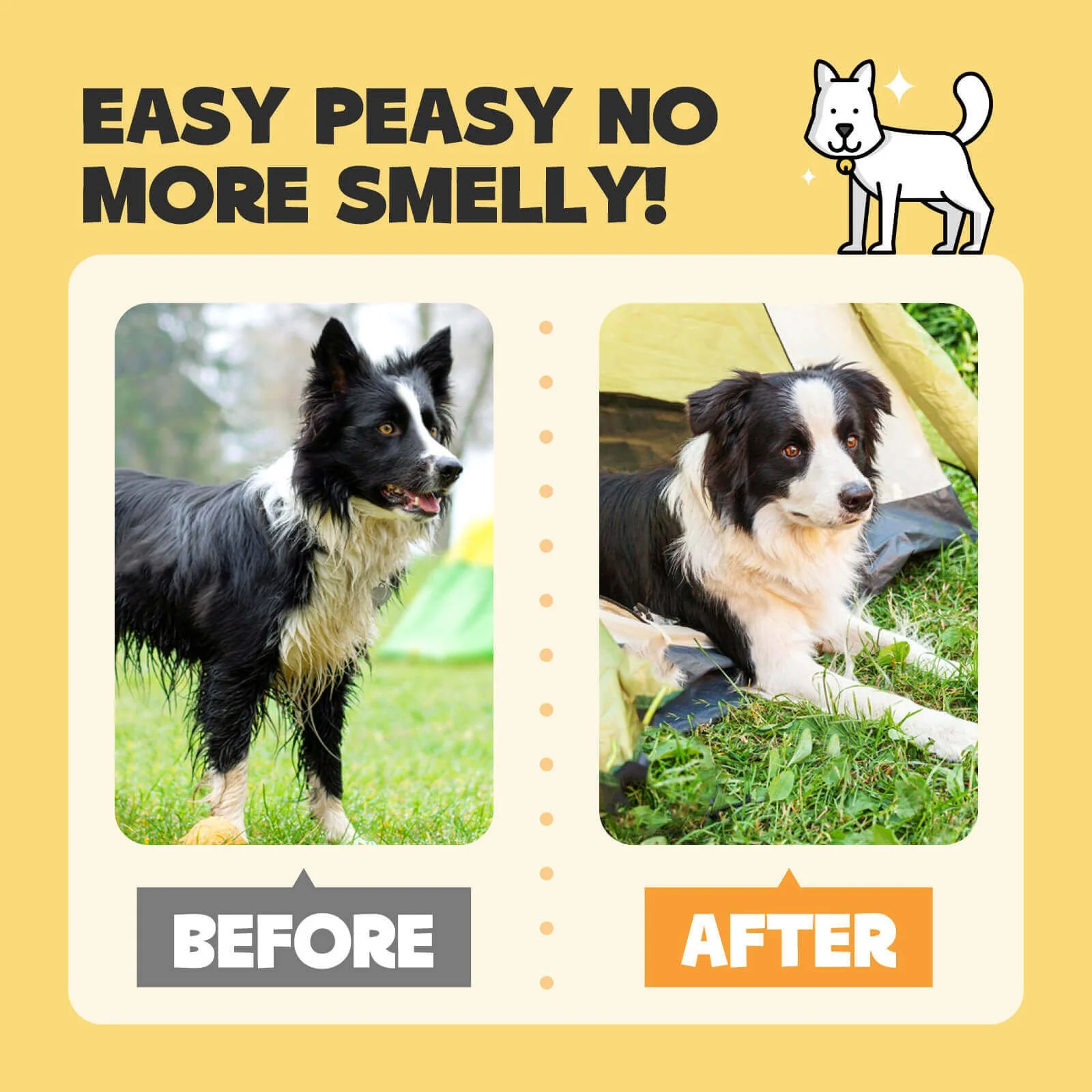 Deodorizing Pet Glove Wipes For Dogs(6Pcs) - Image 4