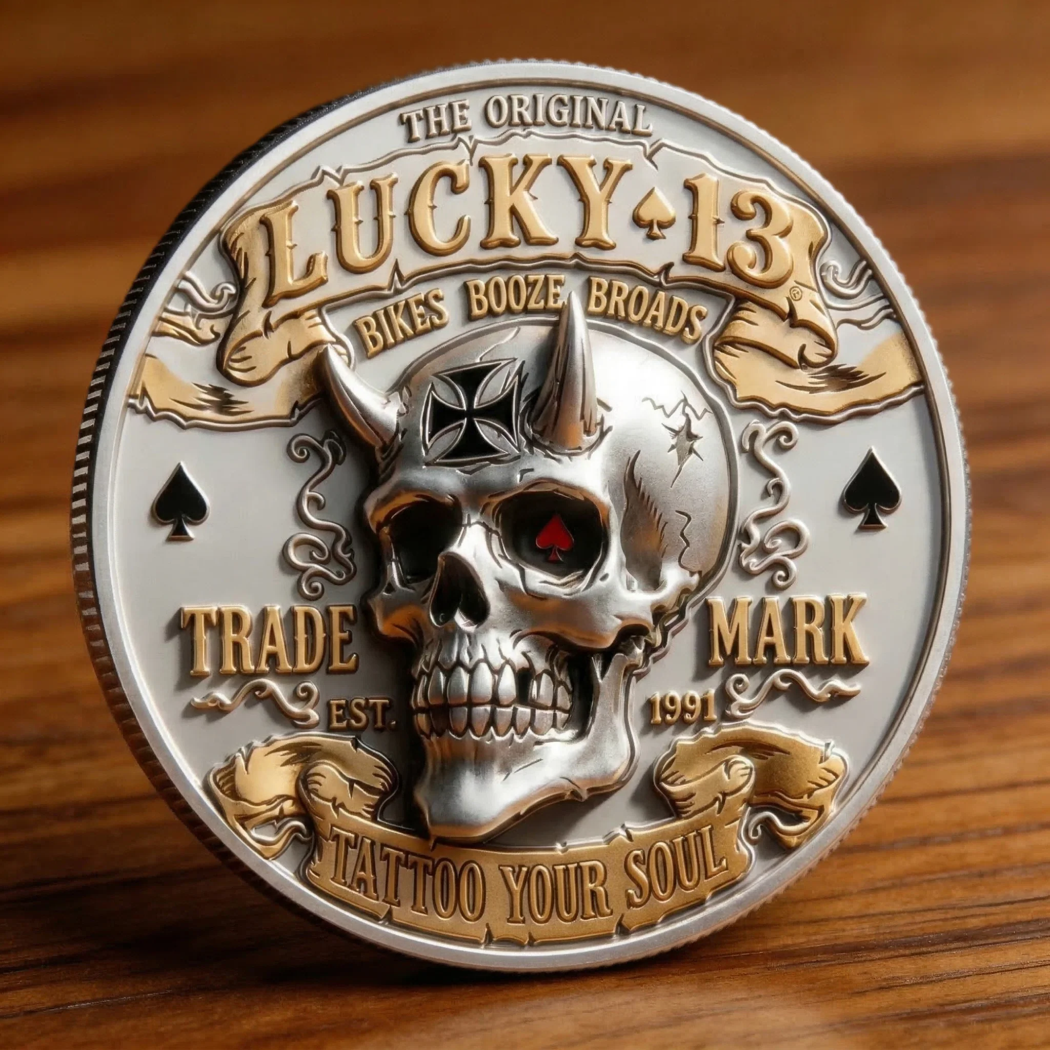 🏆NEW YEAR 60% OFF - Lucky 13 Rebel Commemorative Coin 🪙♠️🔥 - Image 2