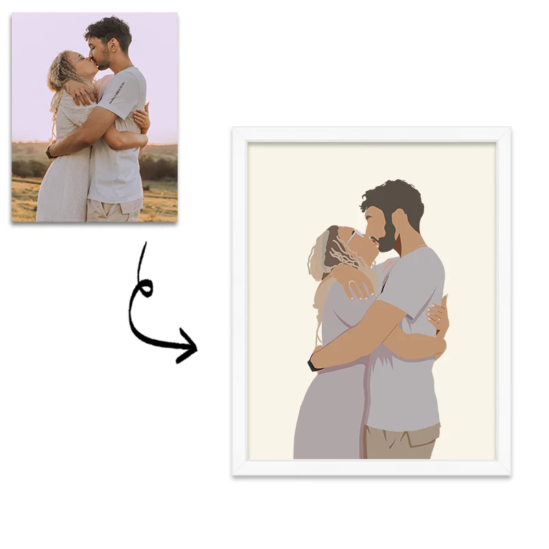 Forever Together: Custom Couple Portrait