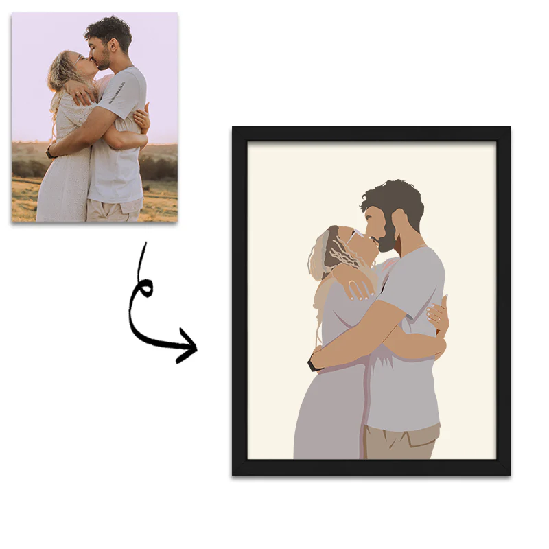 Forever Together: Custom Couple Portrait - Image 2