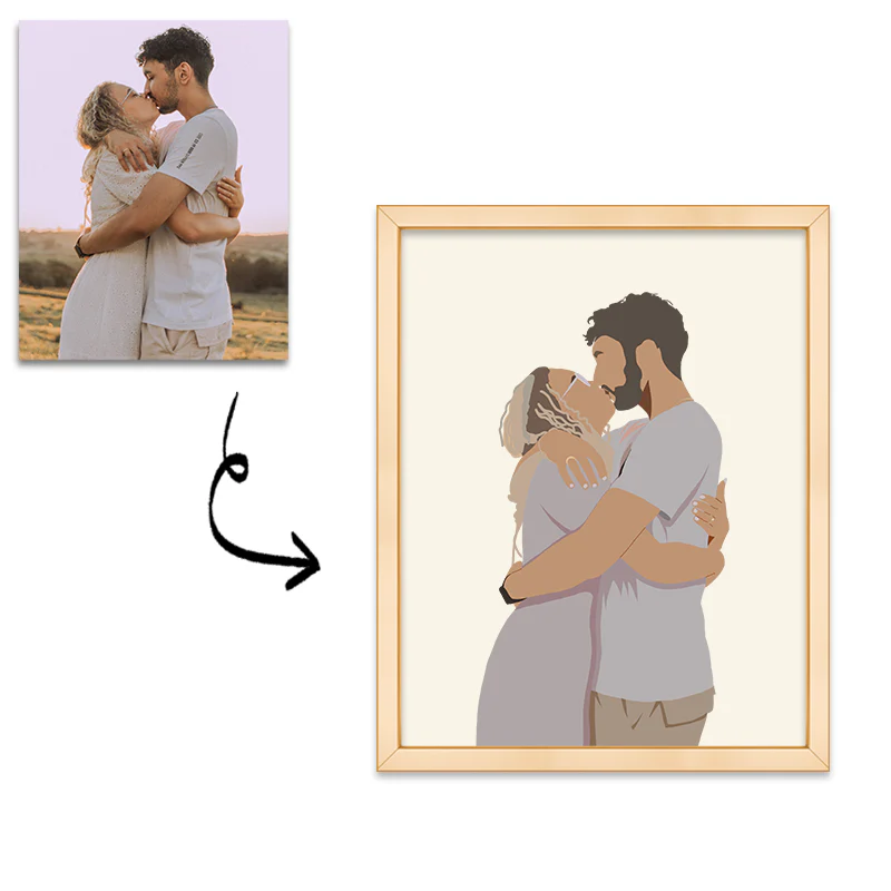 Forever Together: Custom Couple Portrait - Image 3