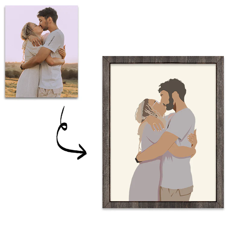 Forever Together: Custom Couple Portrait - Image 4