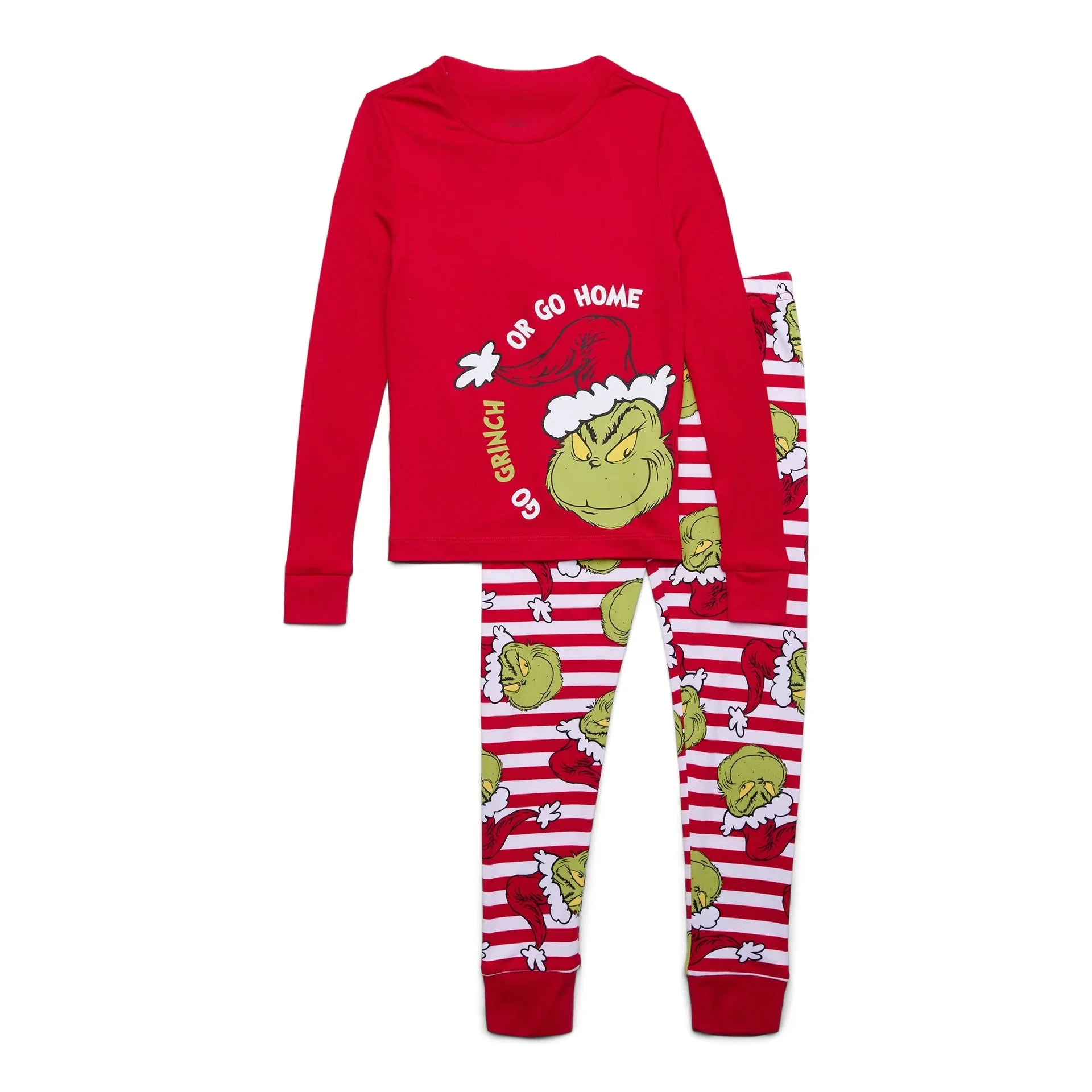 Go Grinch Matching Family Christmas Pajamas-Dog Pajamas Included - Image 5