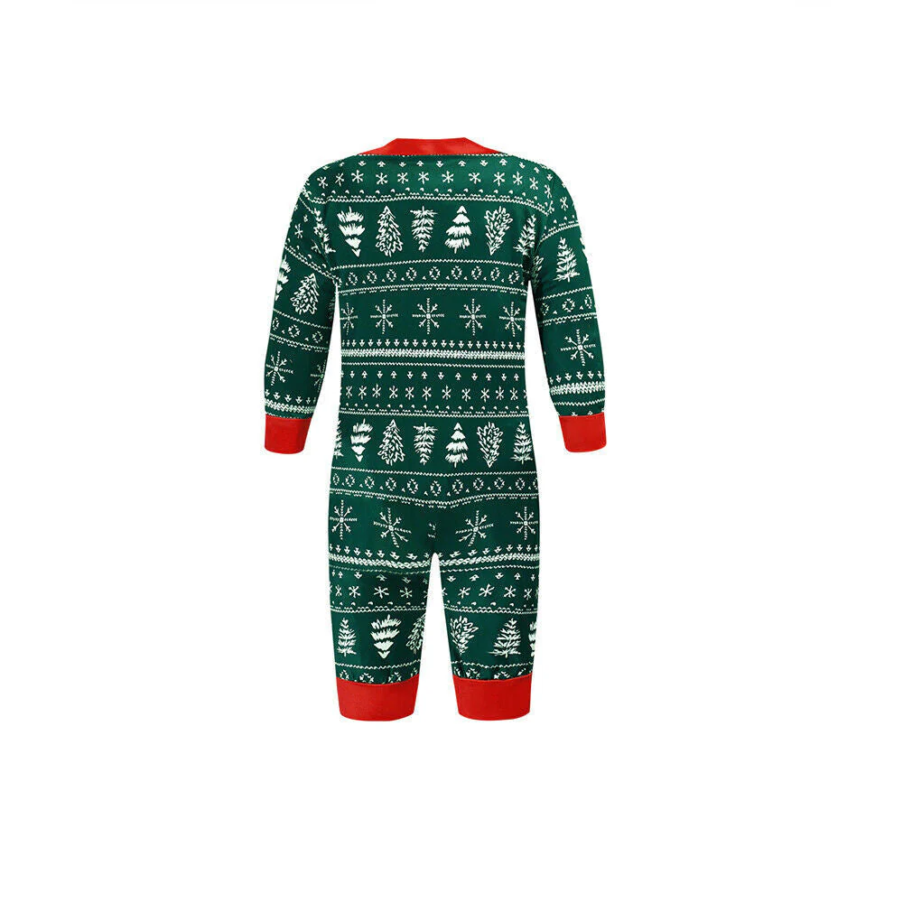 Green Christmas Tree Matching Family Christmas Pajamas-Dog Pajamas Included - Image 11