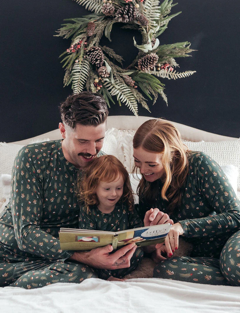 Green Christmas Tree Matching Family Pajamas | Adults, Kids & Dog Pajamas - Image 2