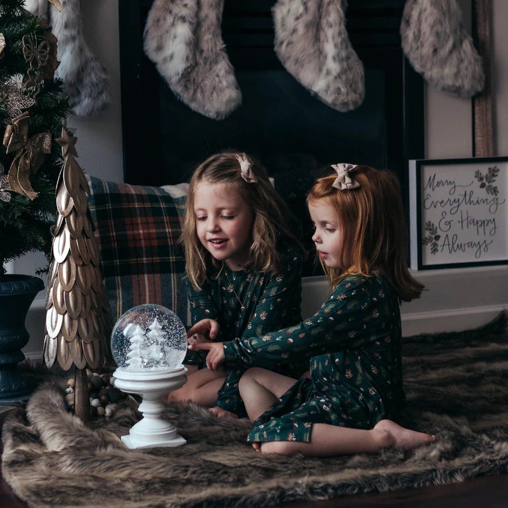 Green Christmas Tree Matching Family Pajamas | Adults, Kids & Dog Pajamas - Image 8