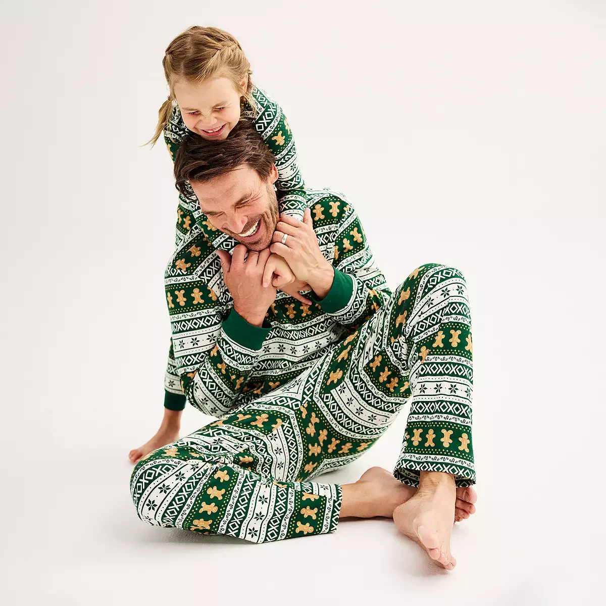Green Gingerbread Matching Family Christmas Pajamas | Adults, Kids & Dog Pajamas Included - Image 6