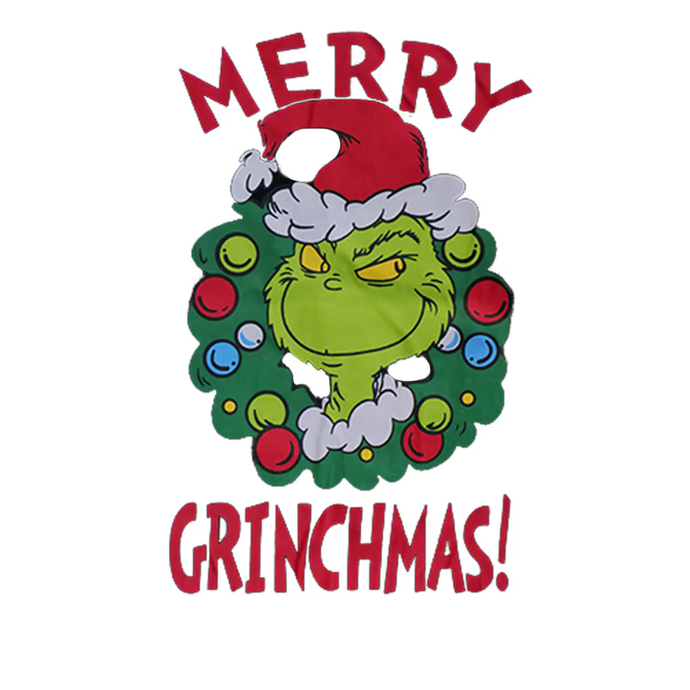 Green Grinch Print Matching Family Christmas Pajamas - Image 8