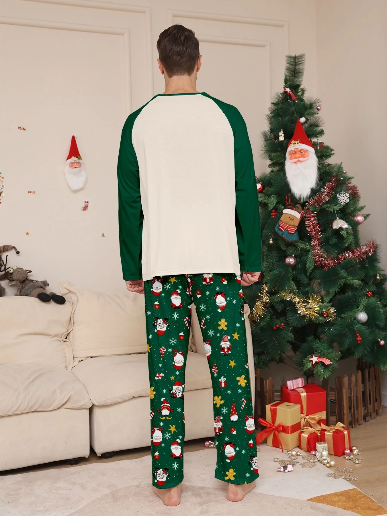 Green Holiday Matching Family Christmas Pajamas | Adults, Kids & Dog Pajamas - Image 5