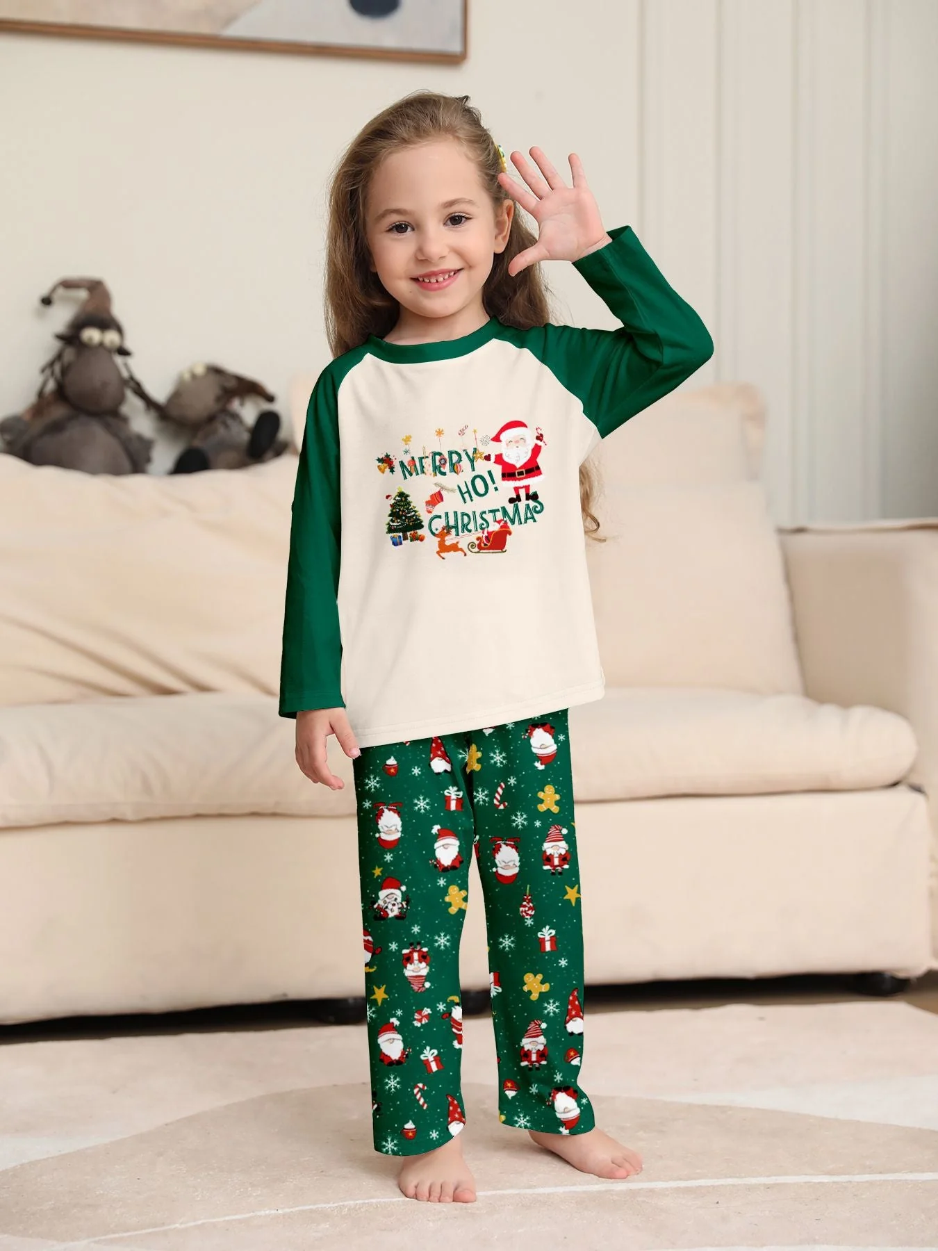 Green Holiday Matching Family Christmas Pajamas | Adults, Kids & Dog Pajamas - Image 7