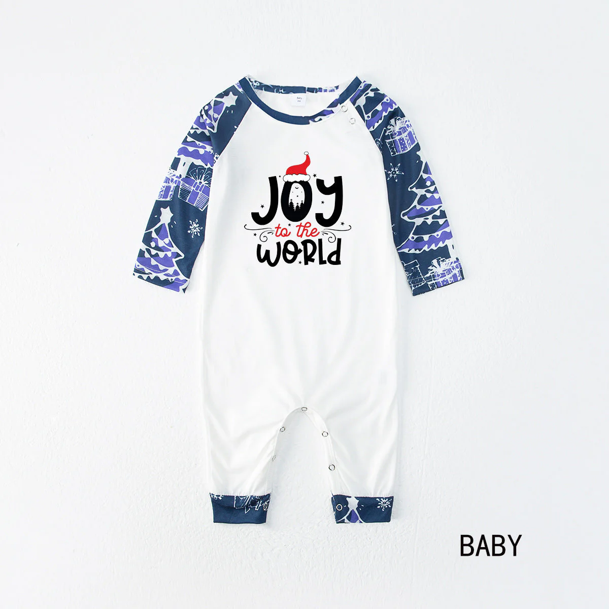 Joy World Pattern Matching Family Christmas Pajamas - Image 6