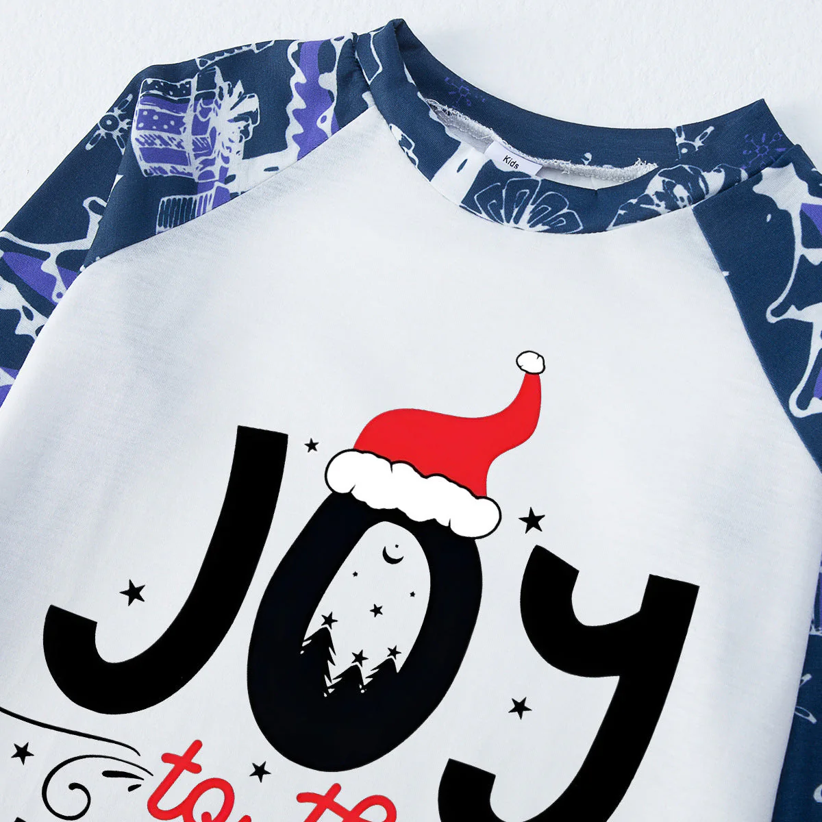 Joy World Pattern Matching Family Christmas Pajamas - Image 7