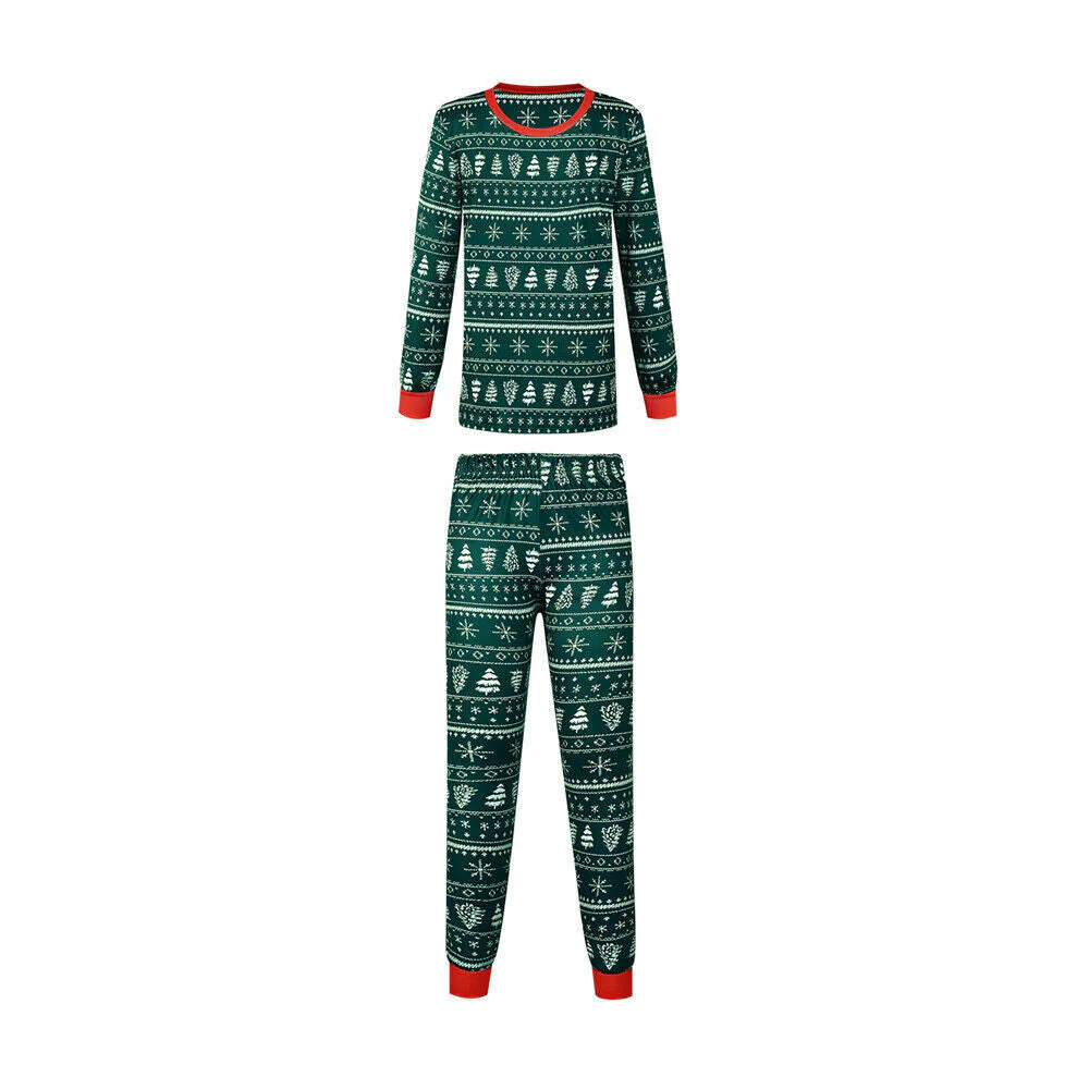 Green Reindeer Matching Family Christmas Pajamas | Adults, Kids & Dog Pajamas - Image 10