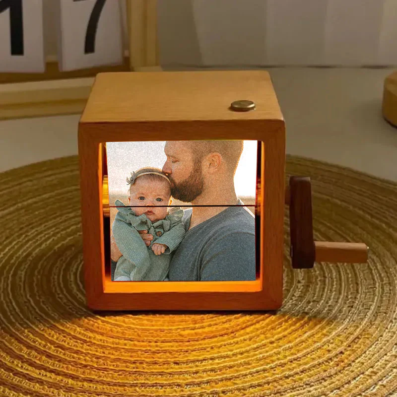 Hand Crank Flipbook Box for Dad – Personalized and Unique Gift - Image 3