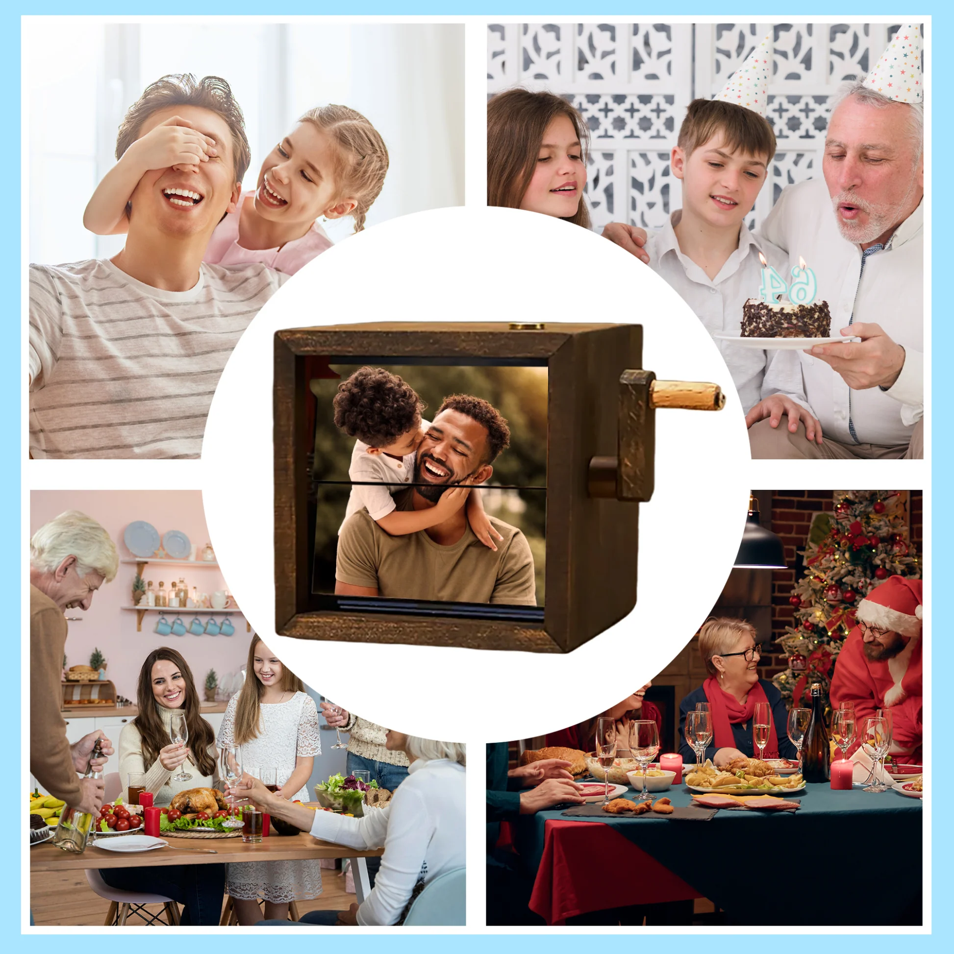 Hand Crank Flipbook Box for Dad – Personalized and Unique Gift - Image 4