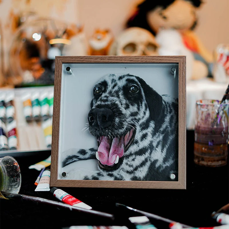 Hand-Painted Muti-Layers 3D Pet Acrylic Painting - Image 2