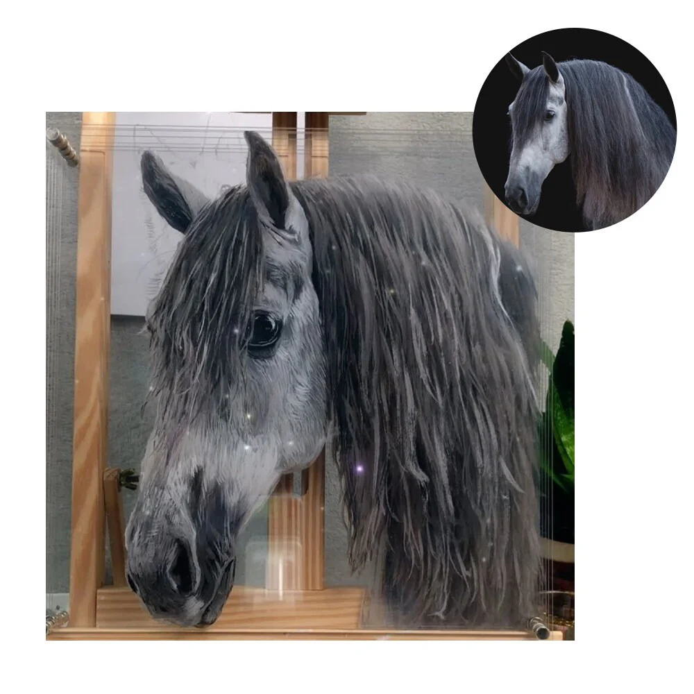 Hand-Painted Muti-Layers 3D Pet Acrylic Painting - Image 5
