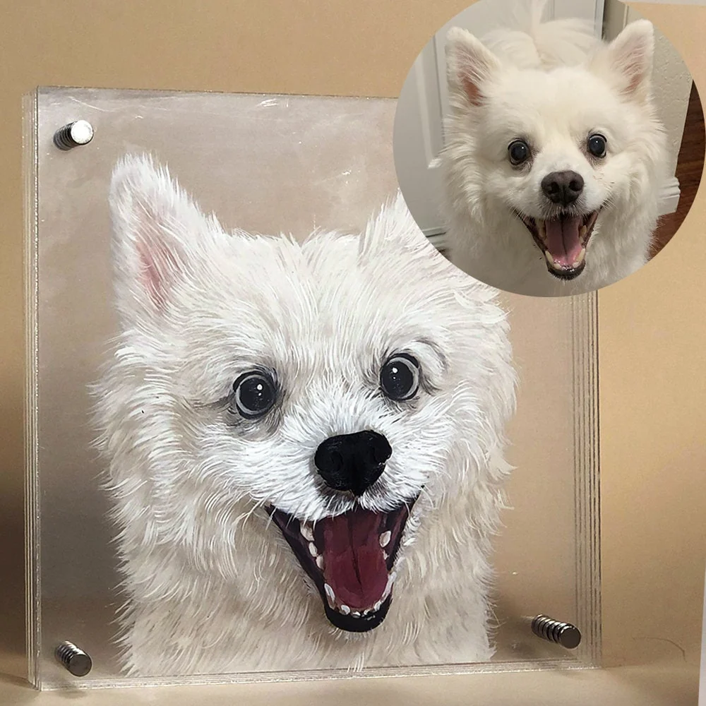 Hand-Painted Muti-Layers 3D Pet Acrylic Painting - Image 8