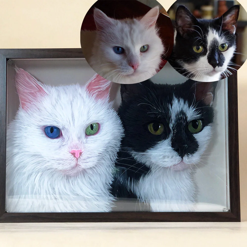 Hand-Painted Muti-Layers 3D Pet Acrylic Painting - Image 9