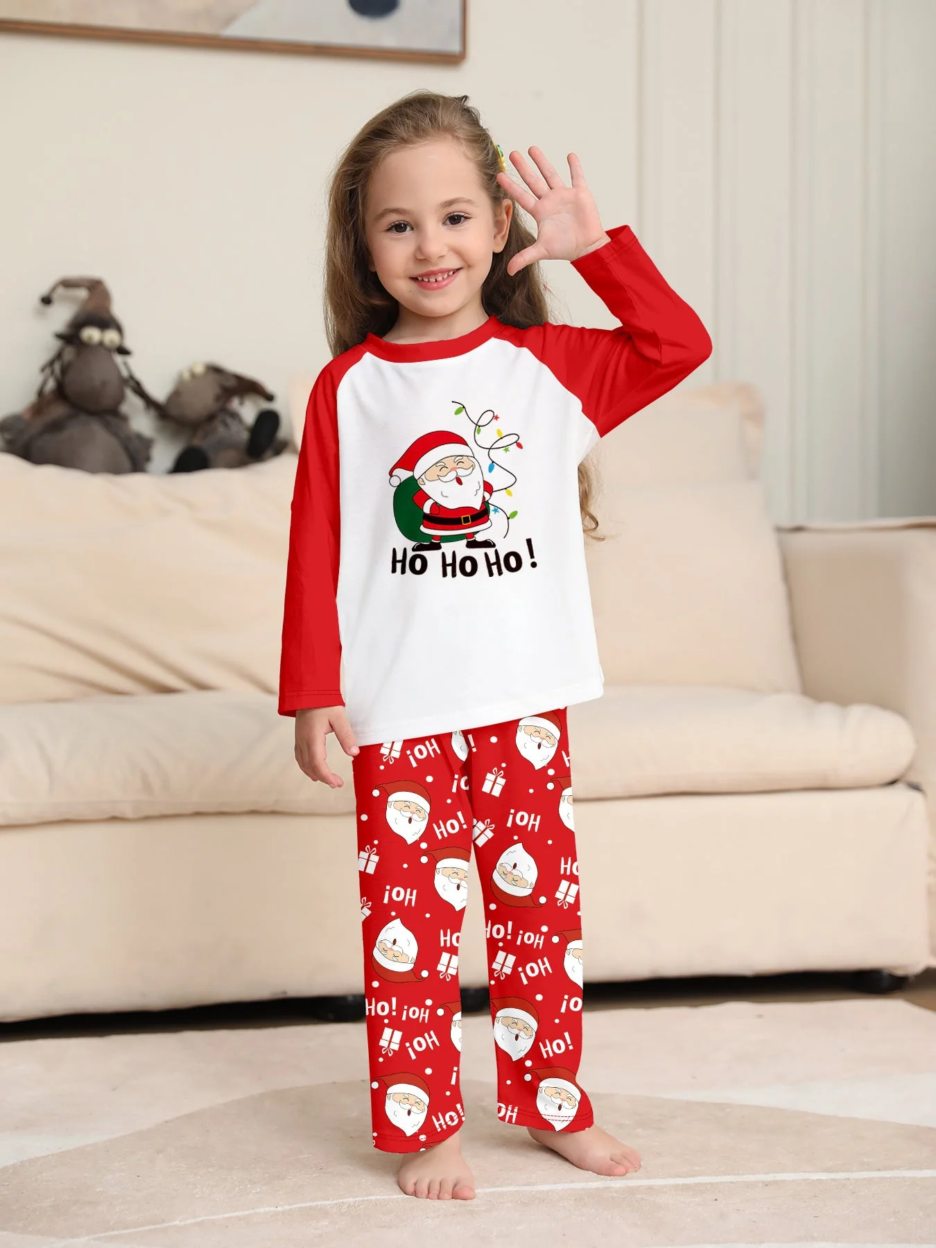 Holiday Christmas Deer Matching Family Christmas Pajamas | Adults, Kids & Dog Pajamas - Image 4