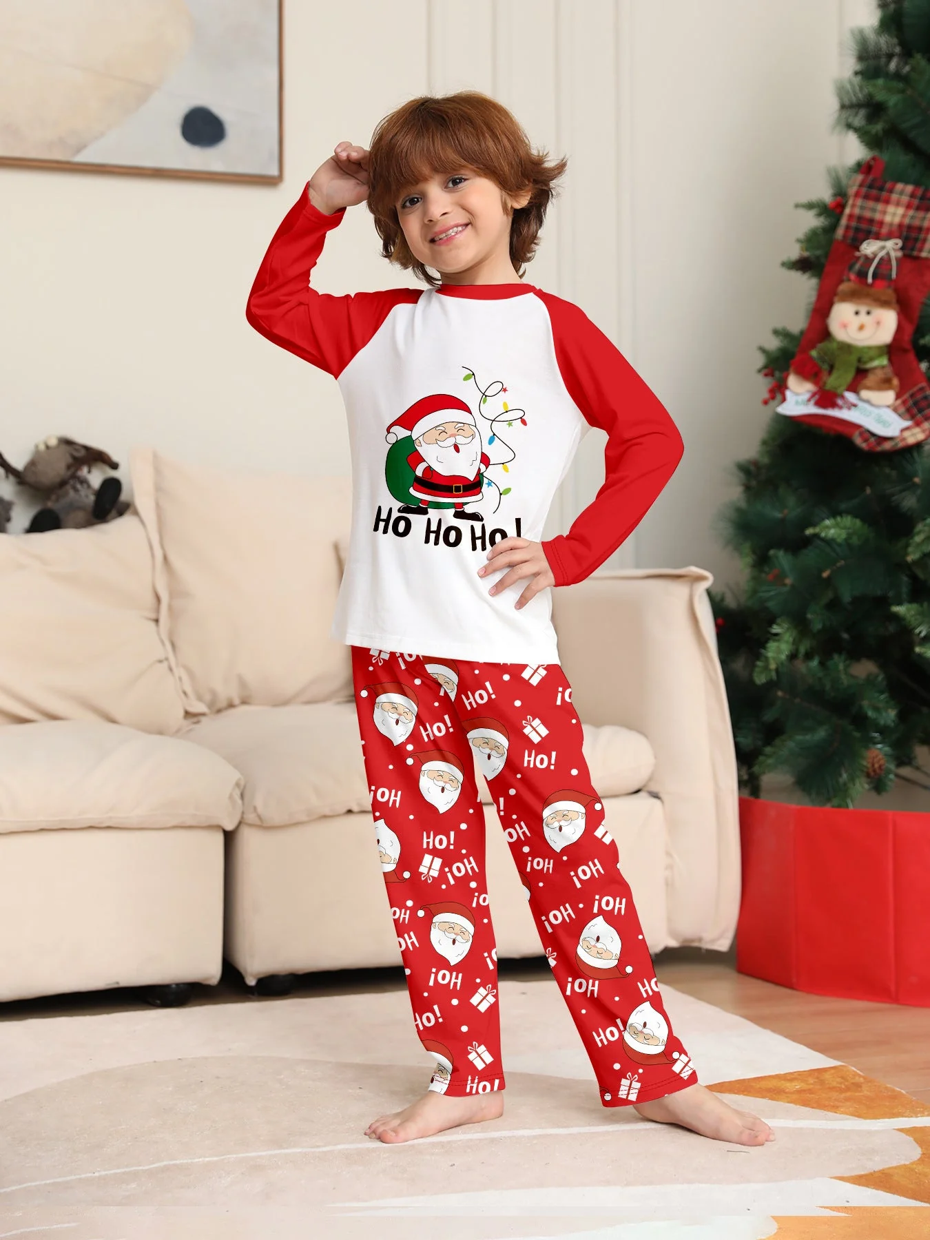 Holiday Christmas Deer Matching Family Christmas Pajamas | Adults, Kids & Dog Pajamas - Image 5