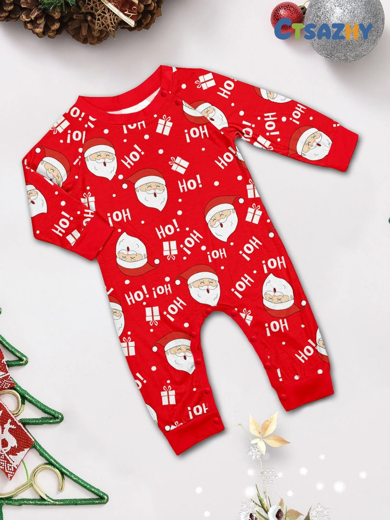 Holiday Christmas Deer Matching Family Christmas Pajamas | Adults, Kids & Dog Pajamas - Image 6