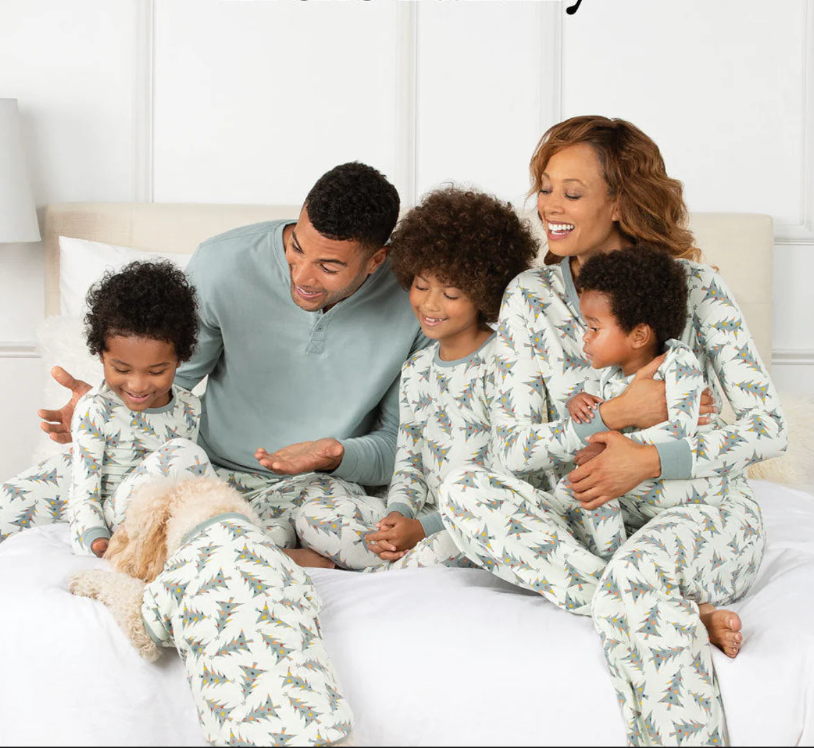 Holly Trees Matching Family Christmas Pajamas | Adults, Kids & Dog Pajamas - Image 3