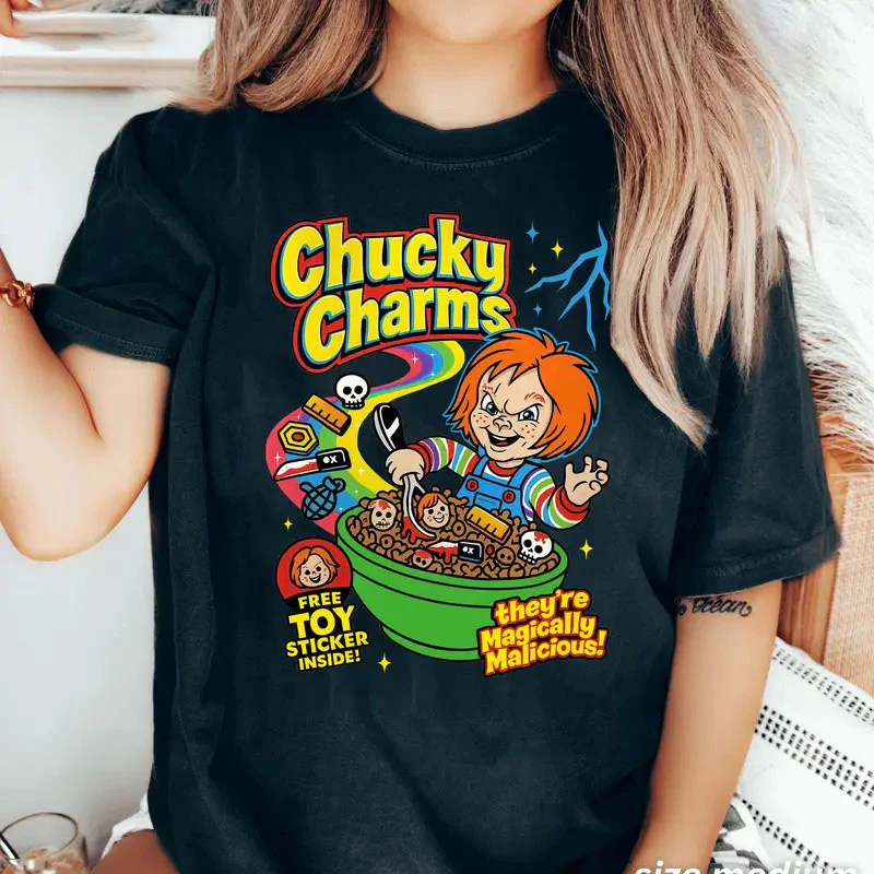 “Horror Cereal Meme” Retro Horror Character Tees,Sweatshirt,Hoodie - Image 3