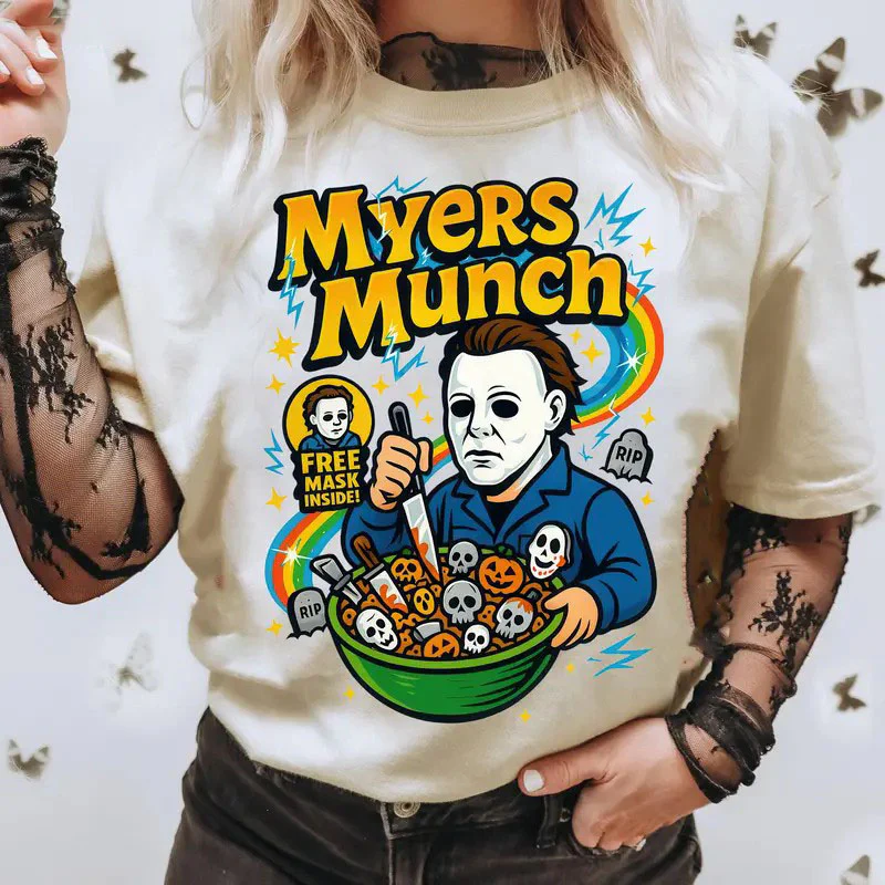 “Horror Cereal Meme” Retro Horror Character Tees,Sweatshirt,Hoodie - Image 4