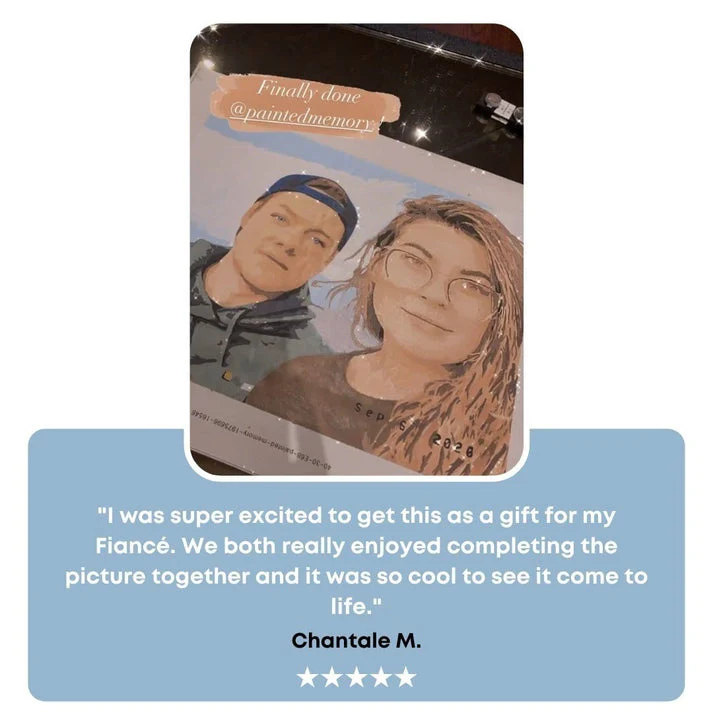 Painted Memory - Custom Painting By Numbers Kit - Image 10