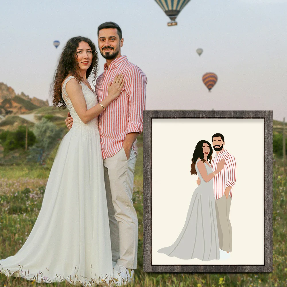 Personalised Memory Portrait - For Couples, Family - Image 3