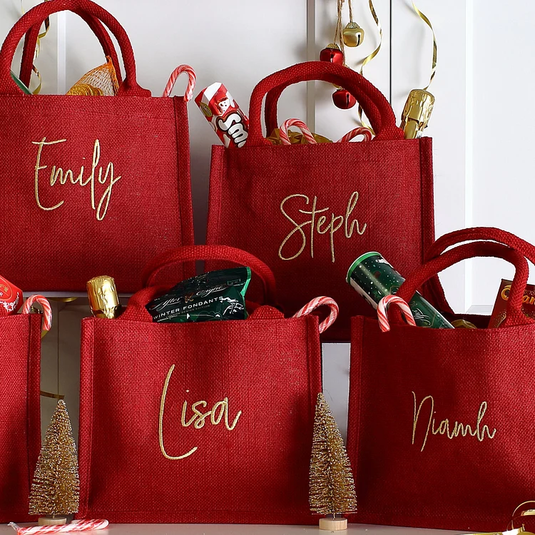 Personalized Embroidered Christmas Gift Bag - Image 5
