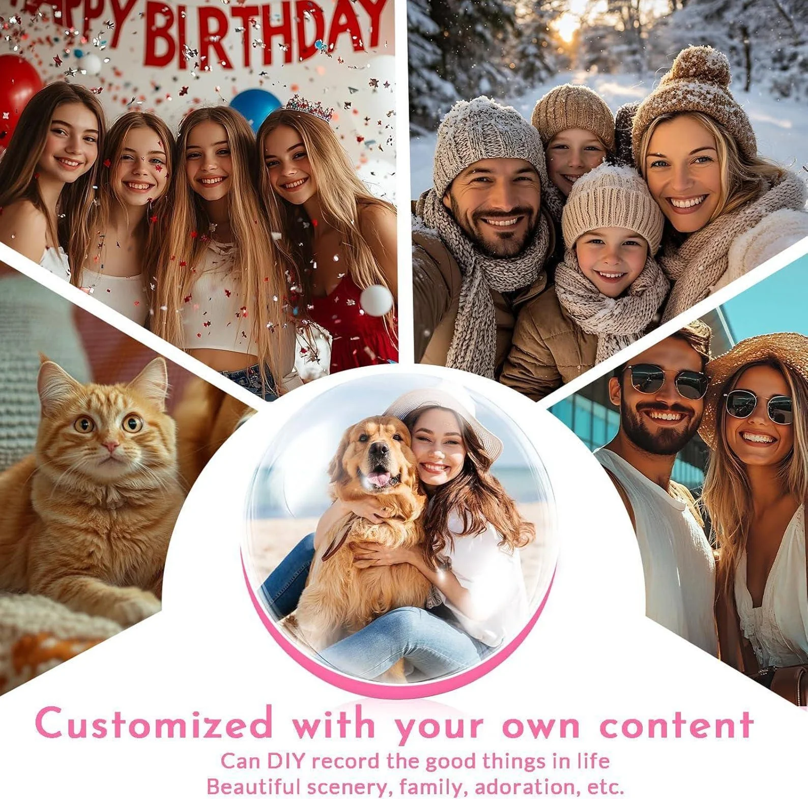 Personalized Video Globe | Custom Memory video Keepsake - Image 4
