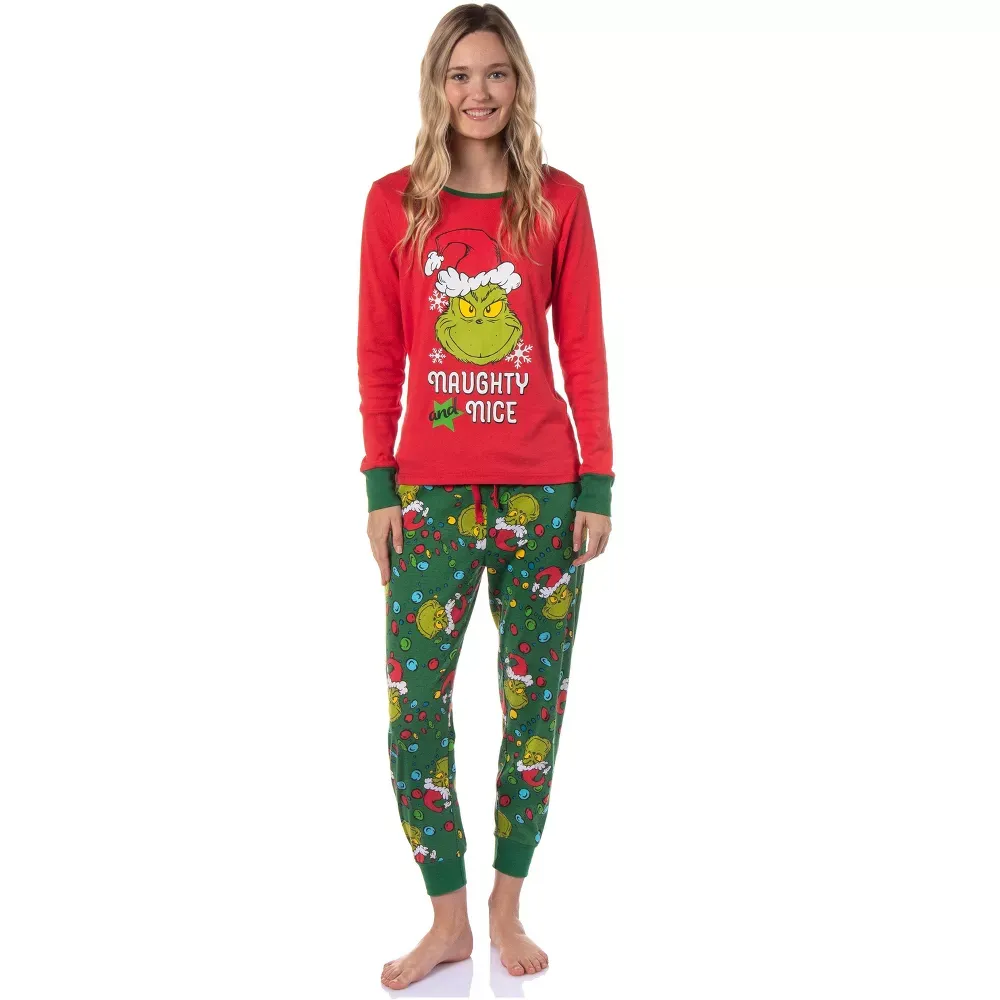 Red and Green Christmas Character Matching Family Christmas Pajamas - Image 2