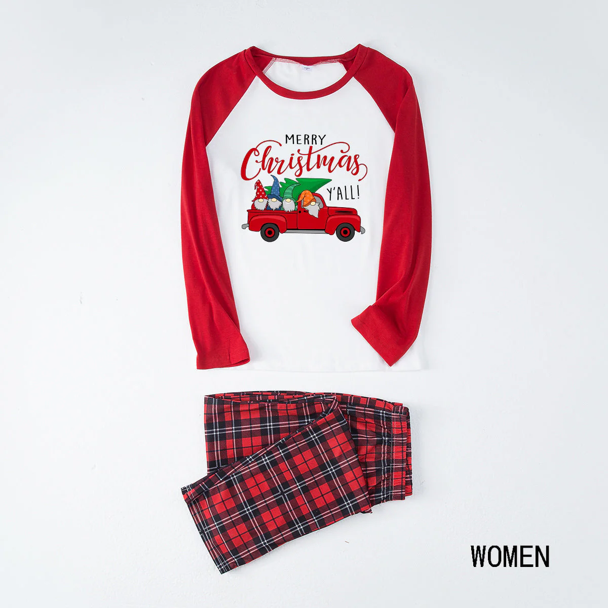 Red Christmas Truck Pattern Matching Family Christmas Pajamas-Dog Pajamas Included - Image 2