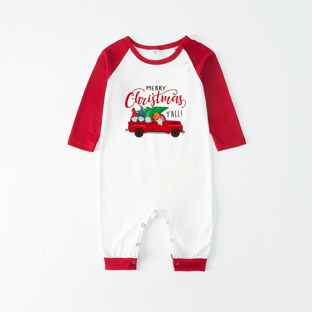 Red Christmas Truck Pattern Matching Family Christmas Pajamas-Dog Pajamas Included - Image 5
