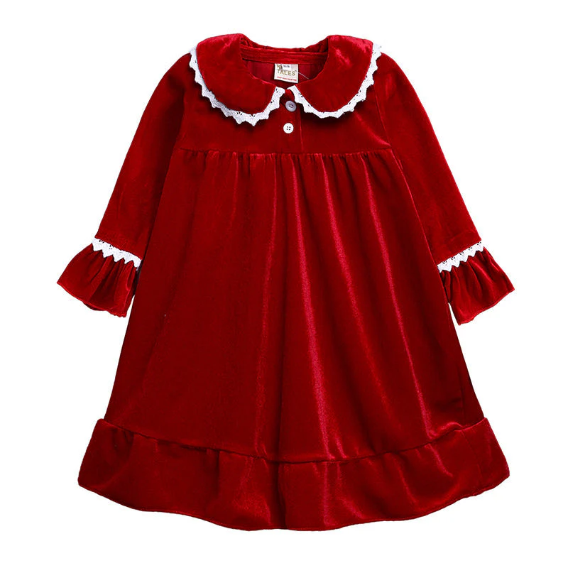 Red Velvet Matching Family Christmas Pajamas - Image 8