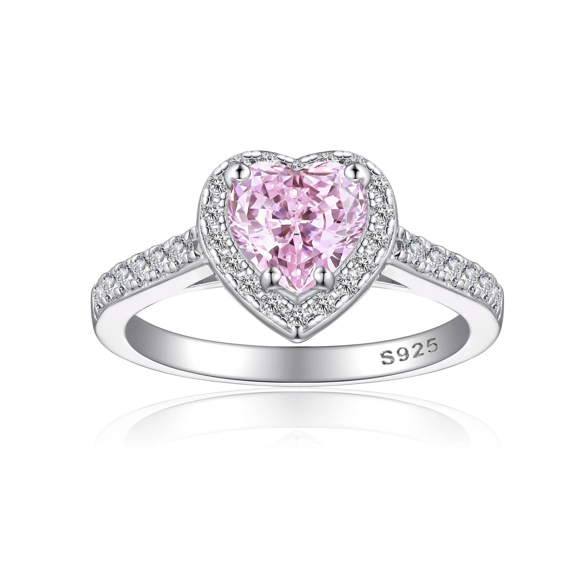 Round Eternal Rose Jewelry Gift Box With Heart Promise Ring - Image 4