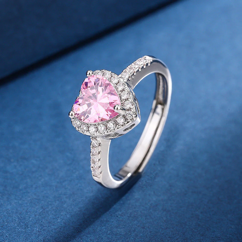 Round Eternal Rose Jewelry Gift Box With Heart Promise Ring - Image 6
