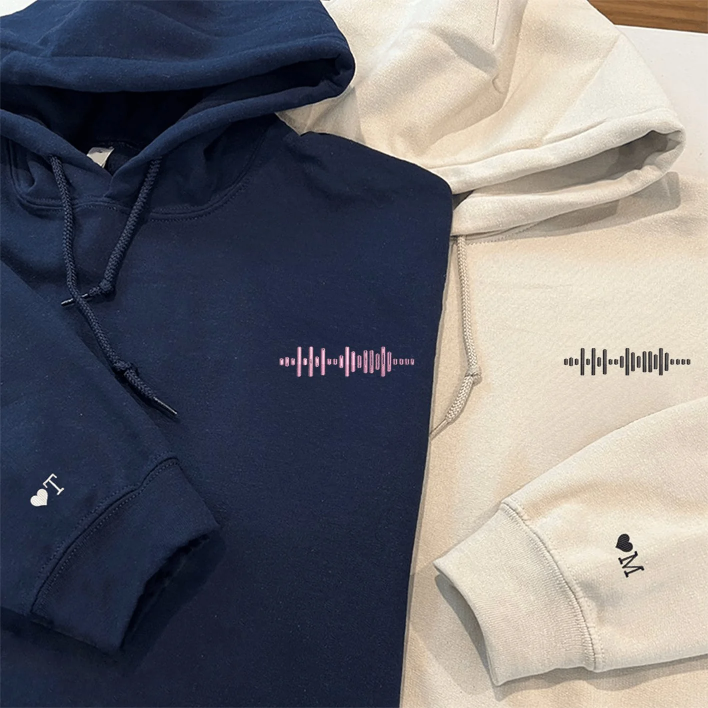 Custom Spotify Code Embroidered Sweatshirt,Hoodie - Image 6