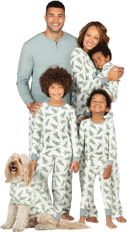 Snug Christmas Holly Trees Matching Family Christmas Pajamas - Image 2