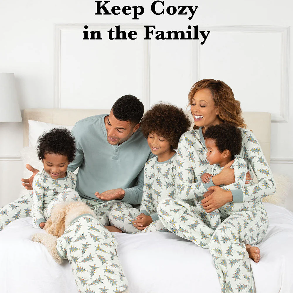 Snug Christmas Holly Trees Matching Family Christmas Pajamas - Image 8