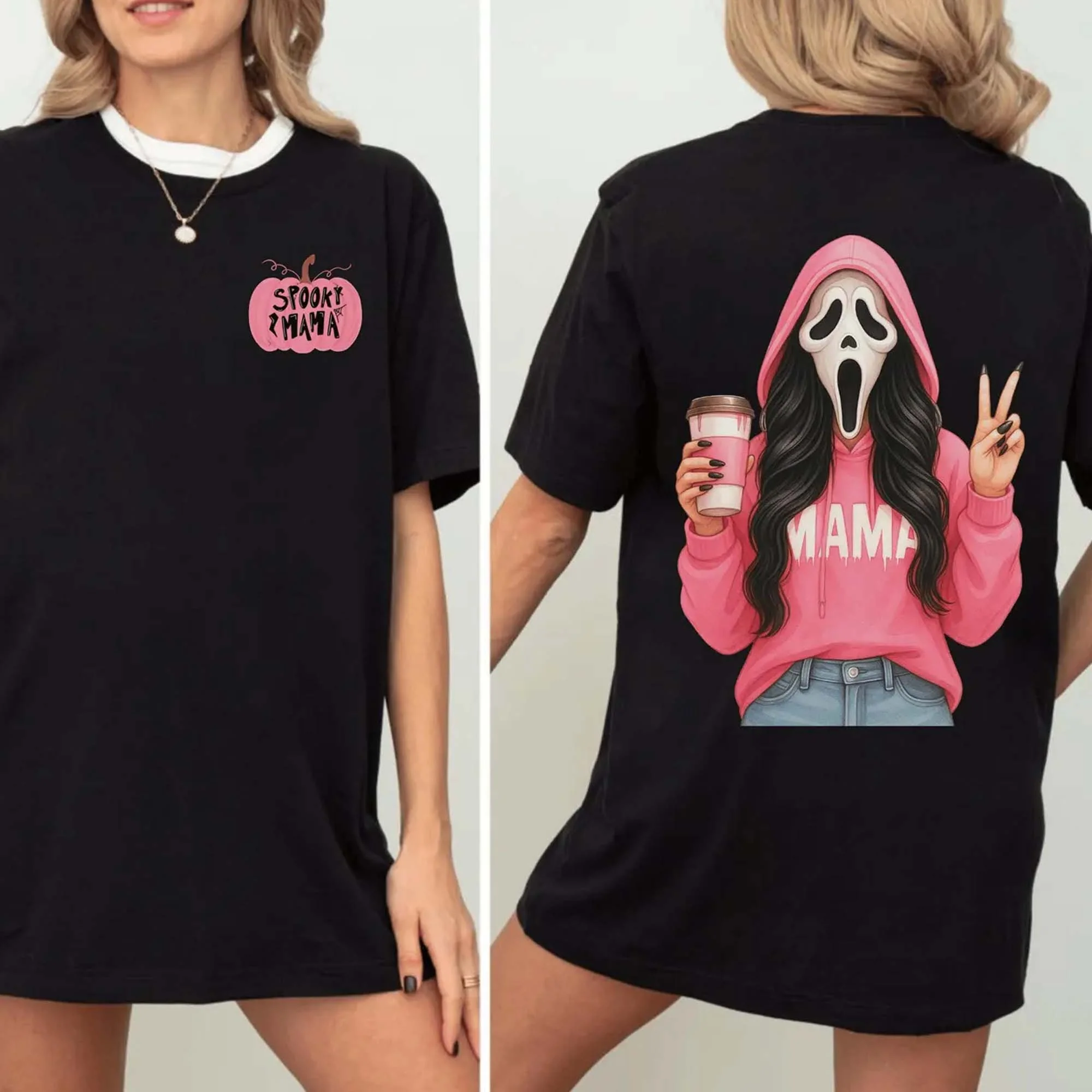 Spooky MaMa Blonde Hair T-shirt,Sweatshirt,Hoodie - Image 7