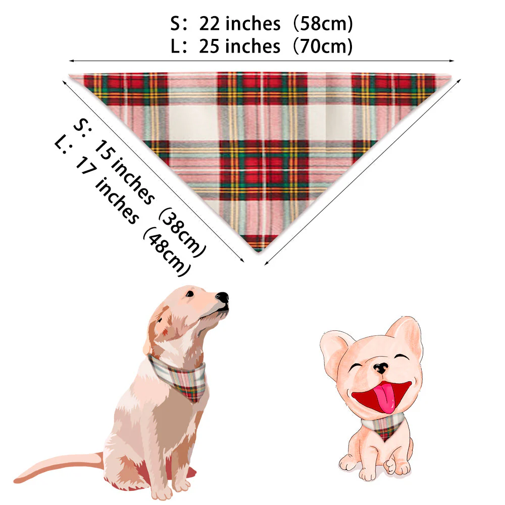 Tartan Plaid Matching Family Christmas Pajamas-Dog Pajamas Included - Image 10