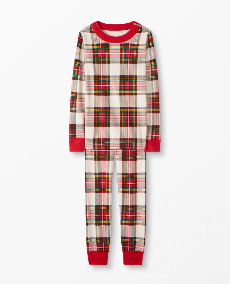 Tartan Plaid Matching Family Christmas Pajamas-Dog Pajamas Included - Image 8